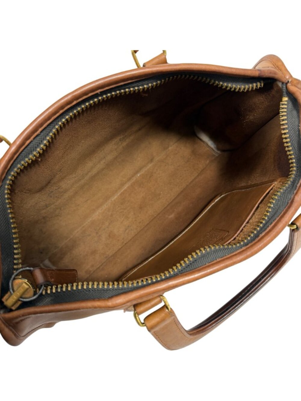 1980s COACH Bonnie Cashin Slim Satchel Standard Bag British Tan 9430 NYC NO TAG - Picture 12 of 16